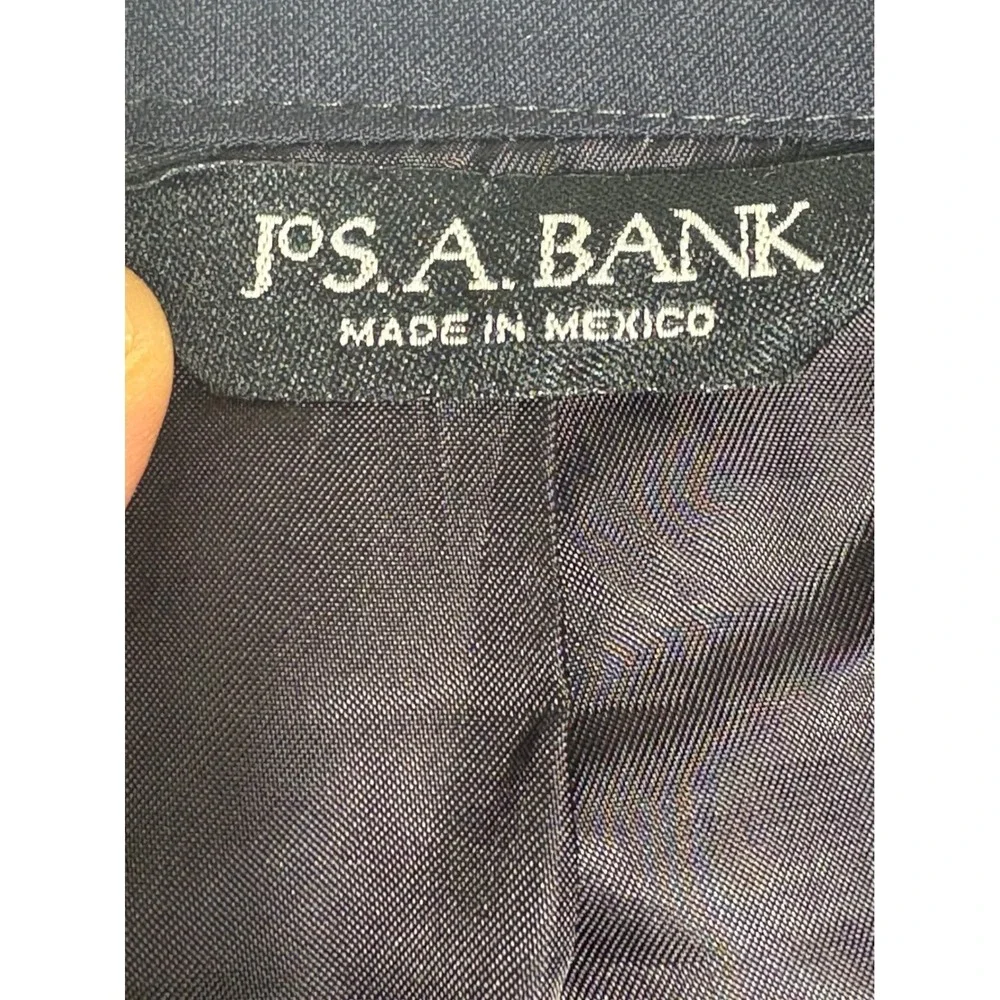 Jos. A. Bank Signature Collection Navy Blue 100% Wool Blazer Gordon 44R Mens